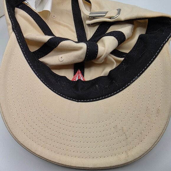 Volcom One Size Beige Adjustable Cotton Logo Baseball Cap O/S Casual Lightweight - Picture 8 of 9